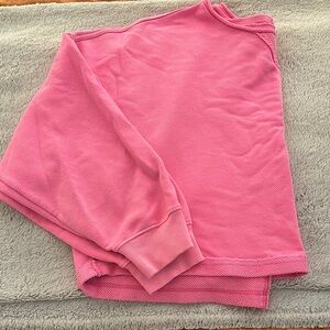 Aerie bright pink cropped crewneck XXL